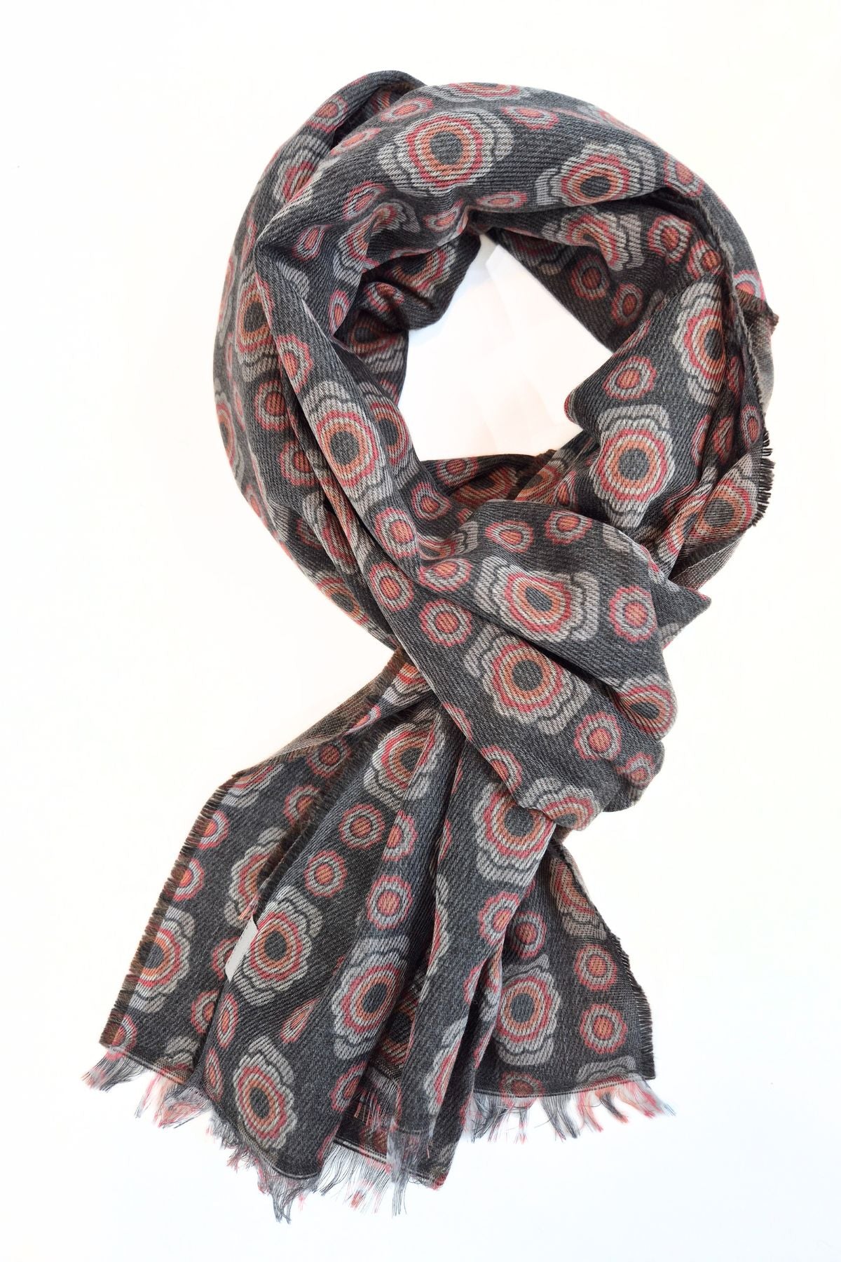 Miesten elegantti ornamenttikuosinen kaulahuivi