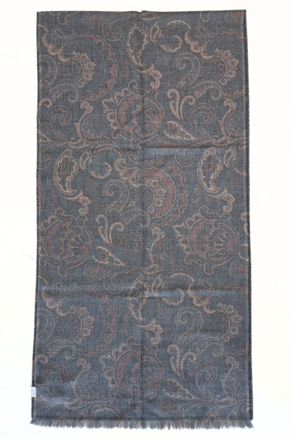 Miesten paisley kaulaliina harmaa värivaihtoehto