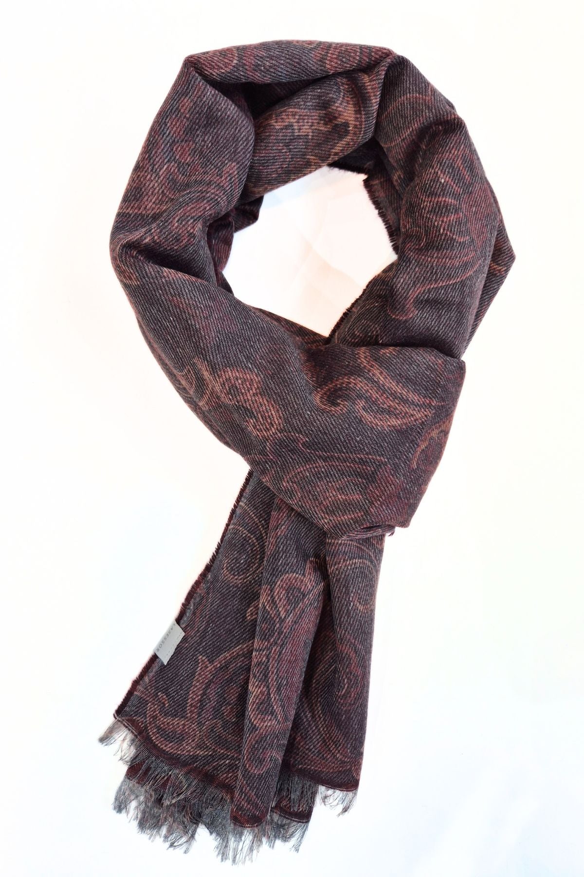 Klassinen miesten kaulaliina paisley-kuosilla