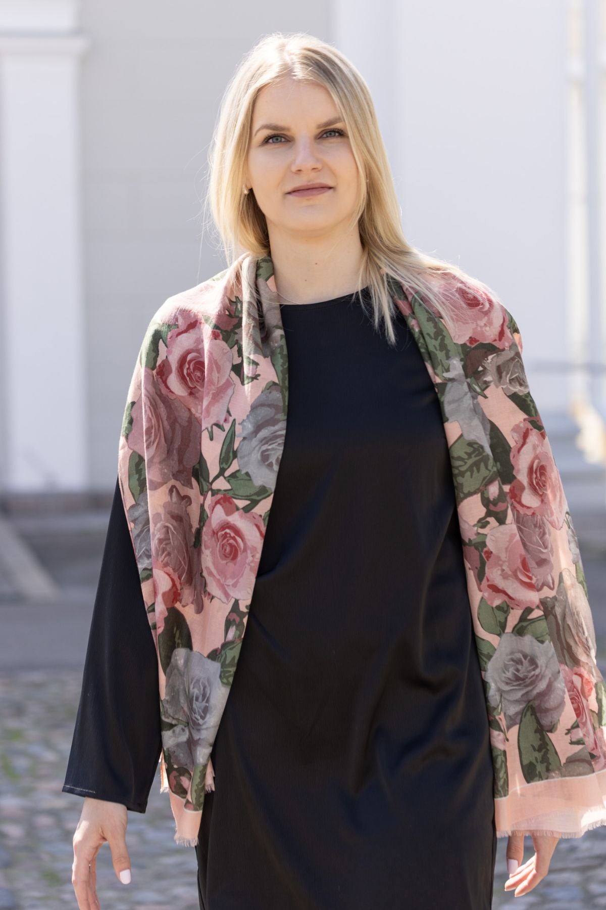 Debra -silkkipuuvillainen kaulahuivi