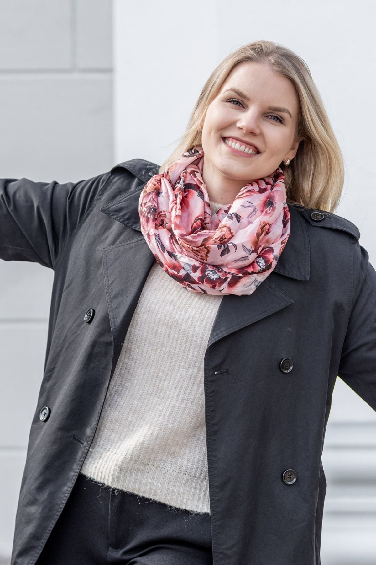 Hanae Silk Infinity Scarf