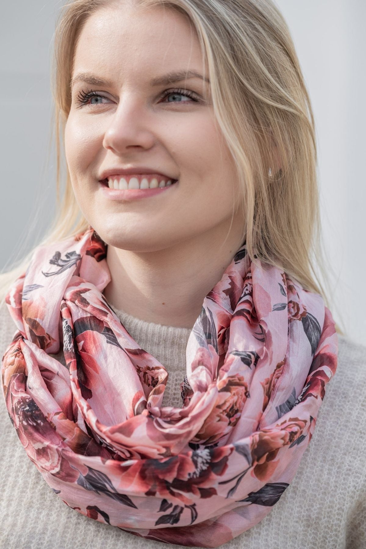 Hanae Silk Infinity Scarf