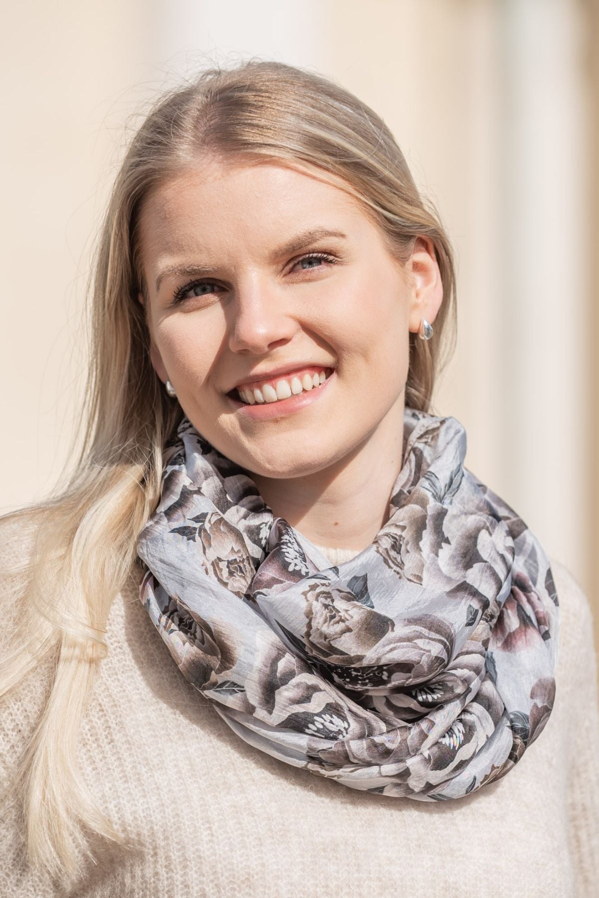 Hanae Silk Infinity Scarf