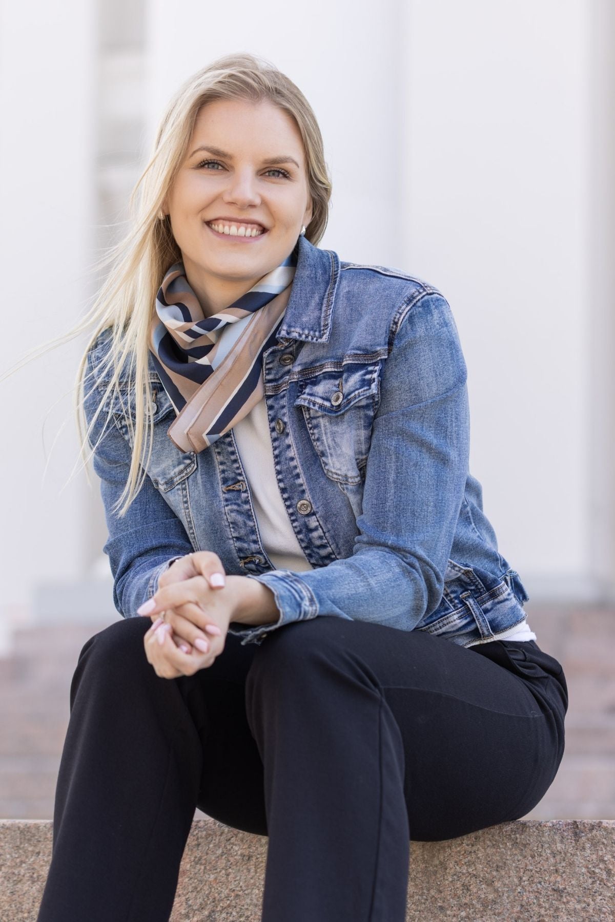 LA Agatha silk scarf