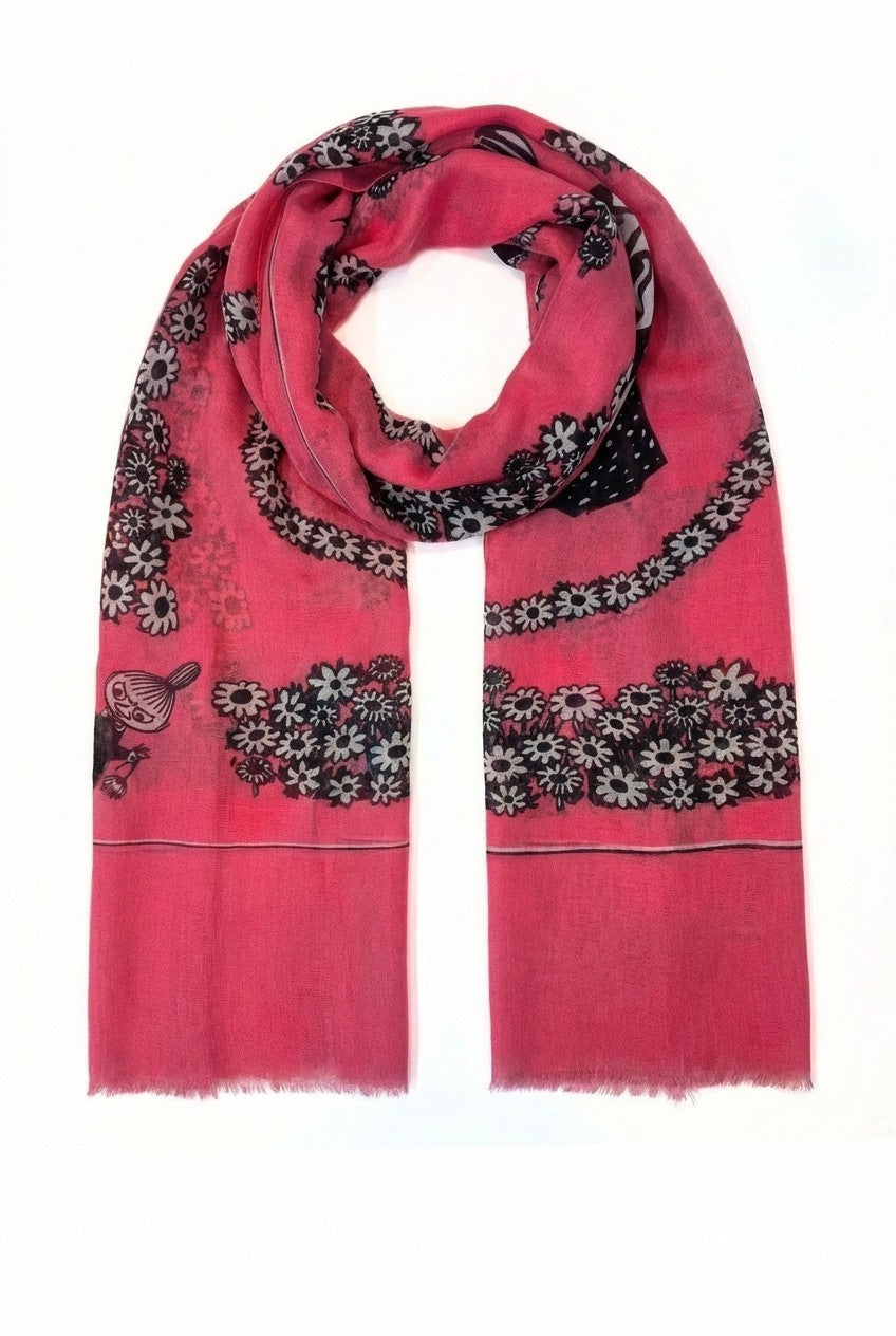 Fuksia Pikku Myy huivi lyocellista, pehmeä ja hengittävä materiaali