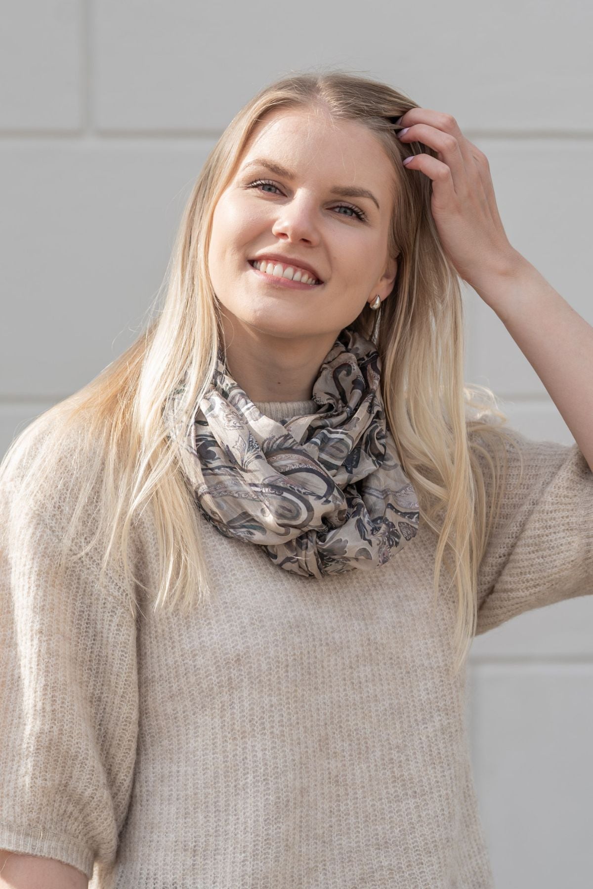 Shivi - silk infinity scarf