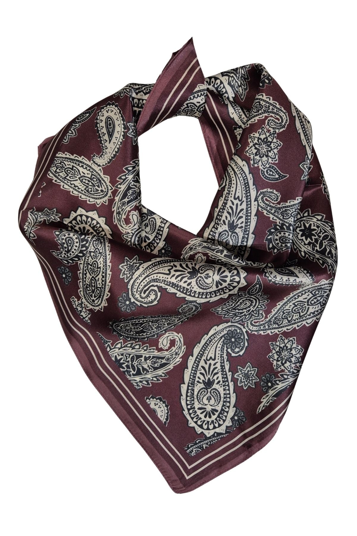 Tilda silkkihuivi 780 viini flat lay