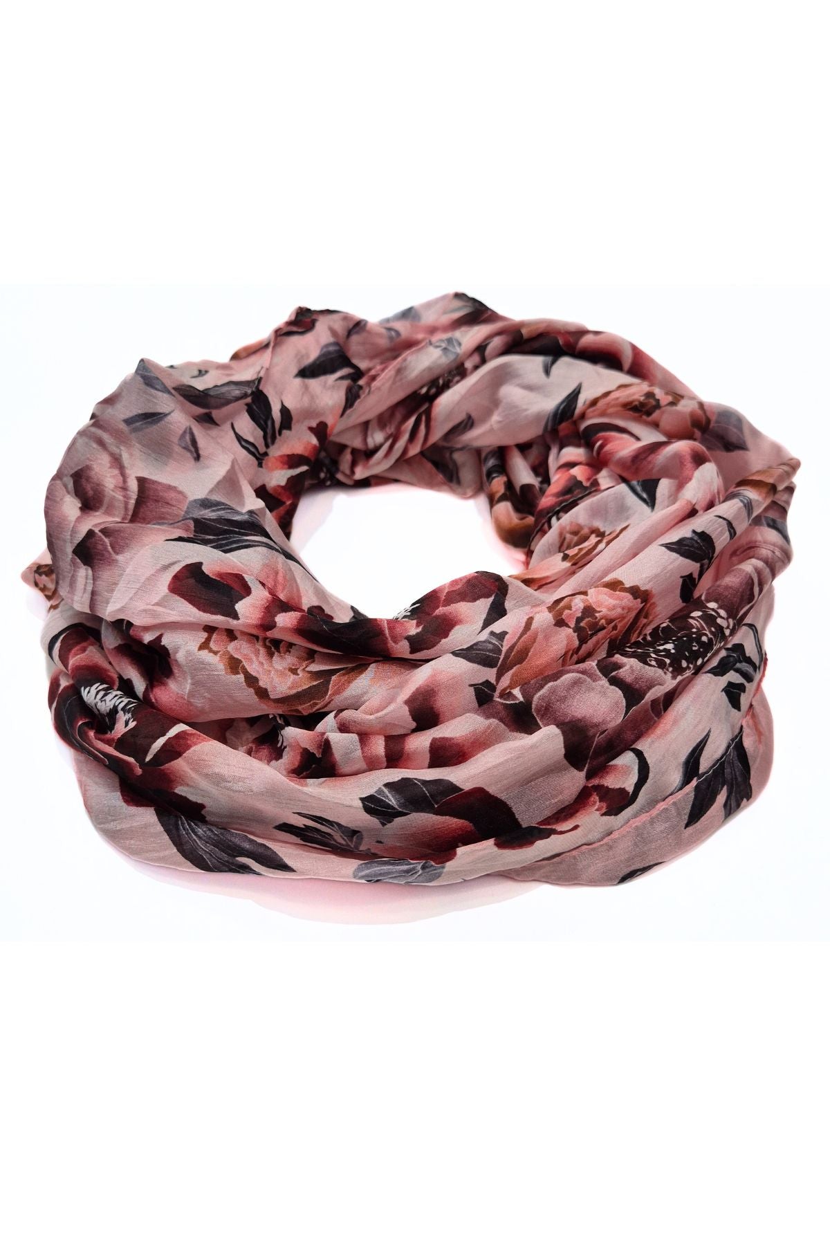 Hanae Silk Infinity Scarf