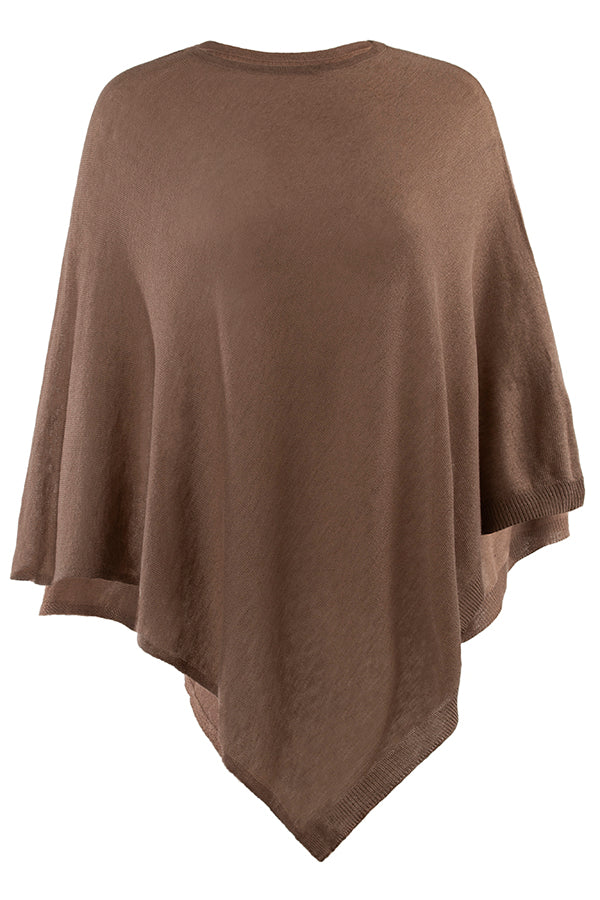 Product image of Juolas Poncho in beige from front