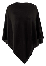 Product image of Juolas Poncho in black from front