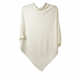 Image of Juolas Poncho in color white from front