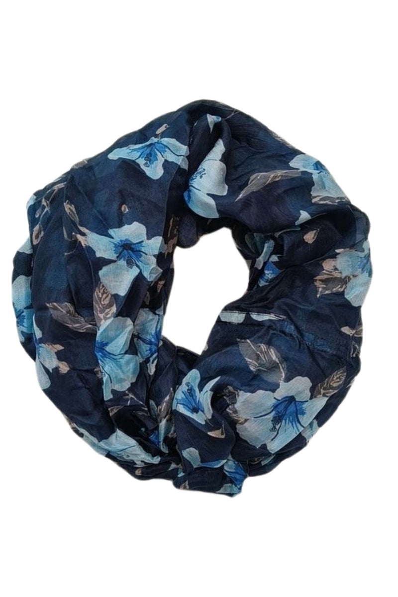 Leila -silk loop scarf 