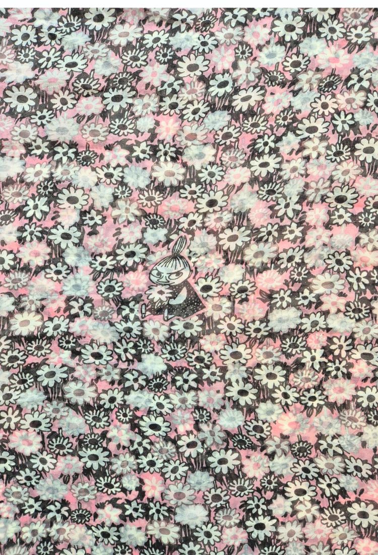 Moomin Little My silk loop scarf 70x80cm