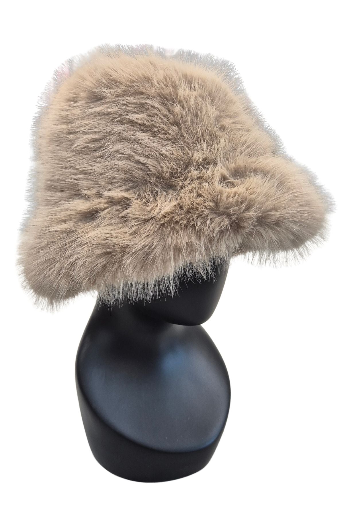 Nance faux fur bucket hat