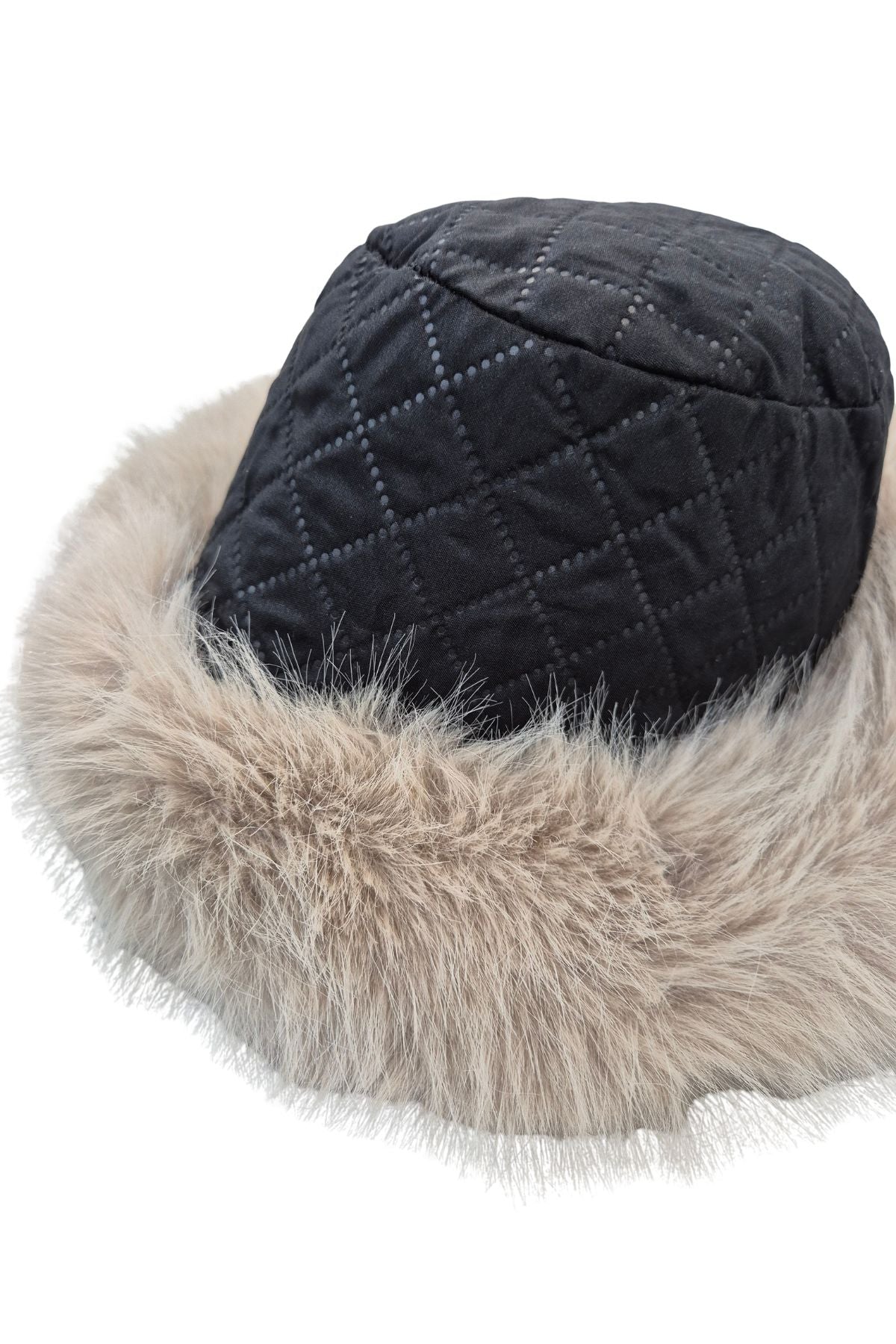 Nance faux fur bucket hat
