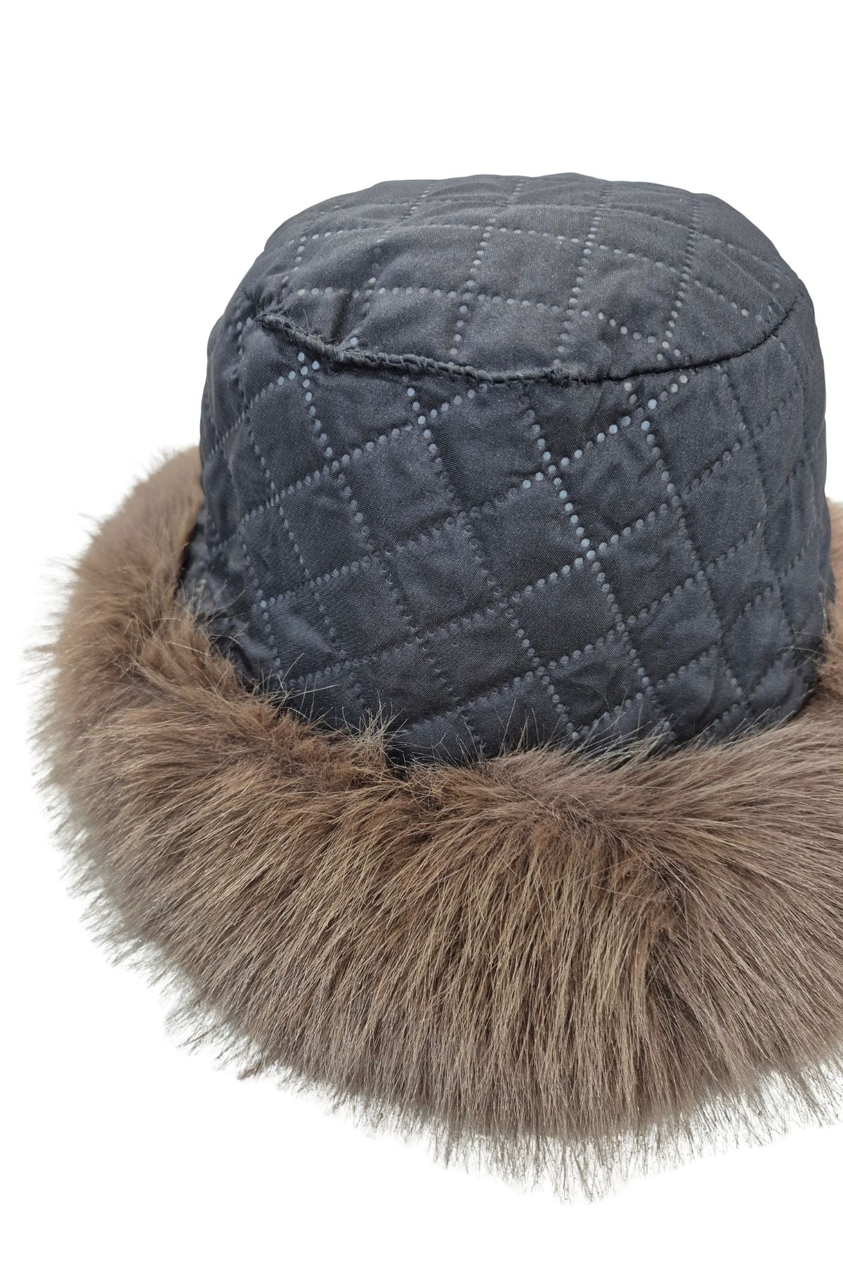Nance faux fur bucket hat