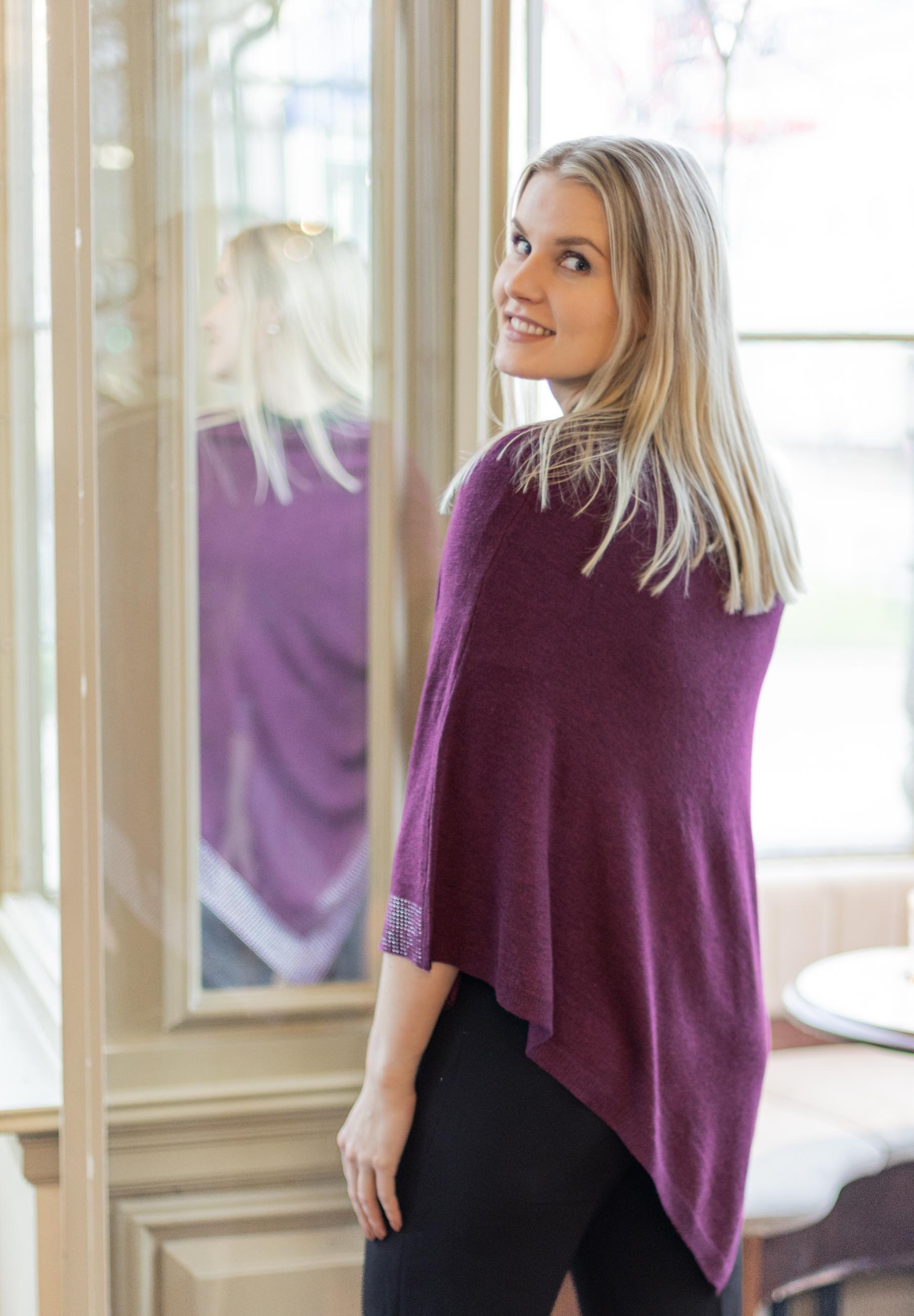 AW26 Ramona – rhinestone poncho