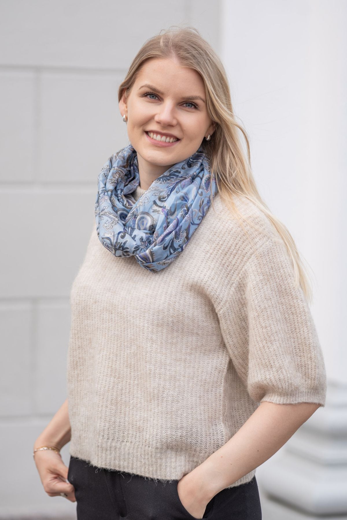 Shivi - silk infinity scarf