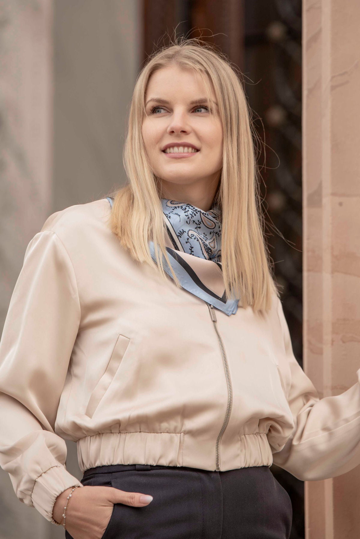 Vivian silk scarf