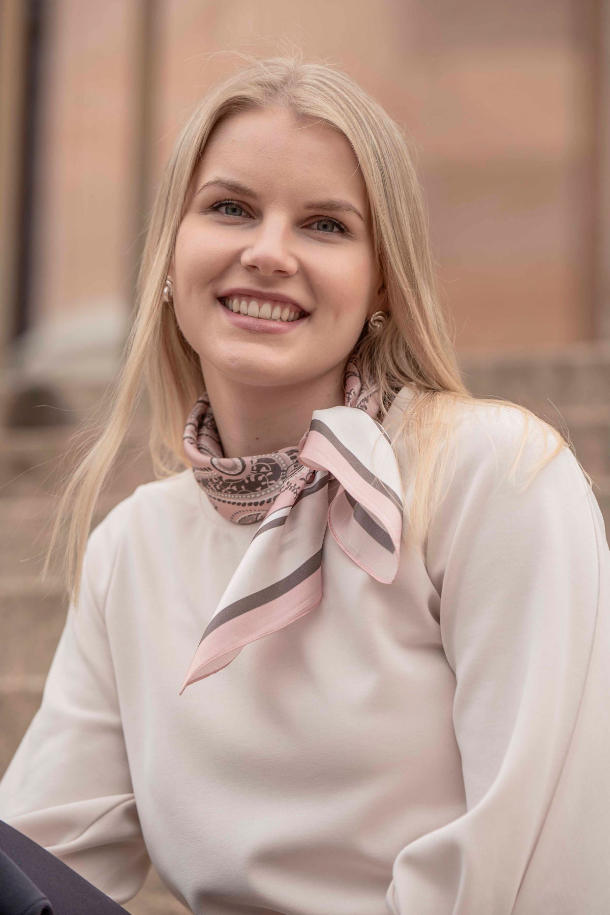 Vivian silk scarf