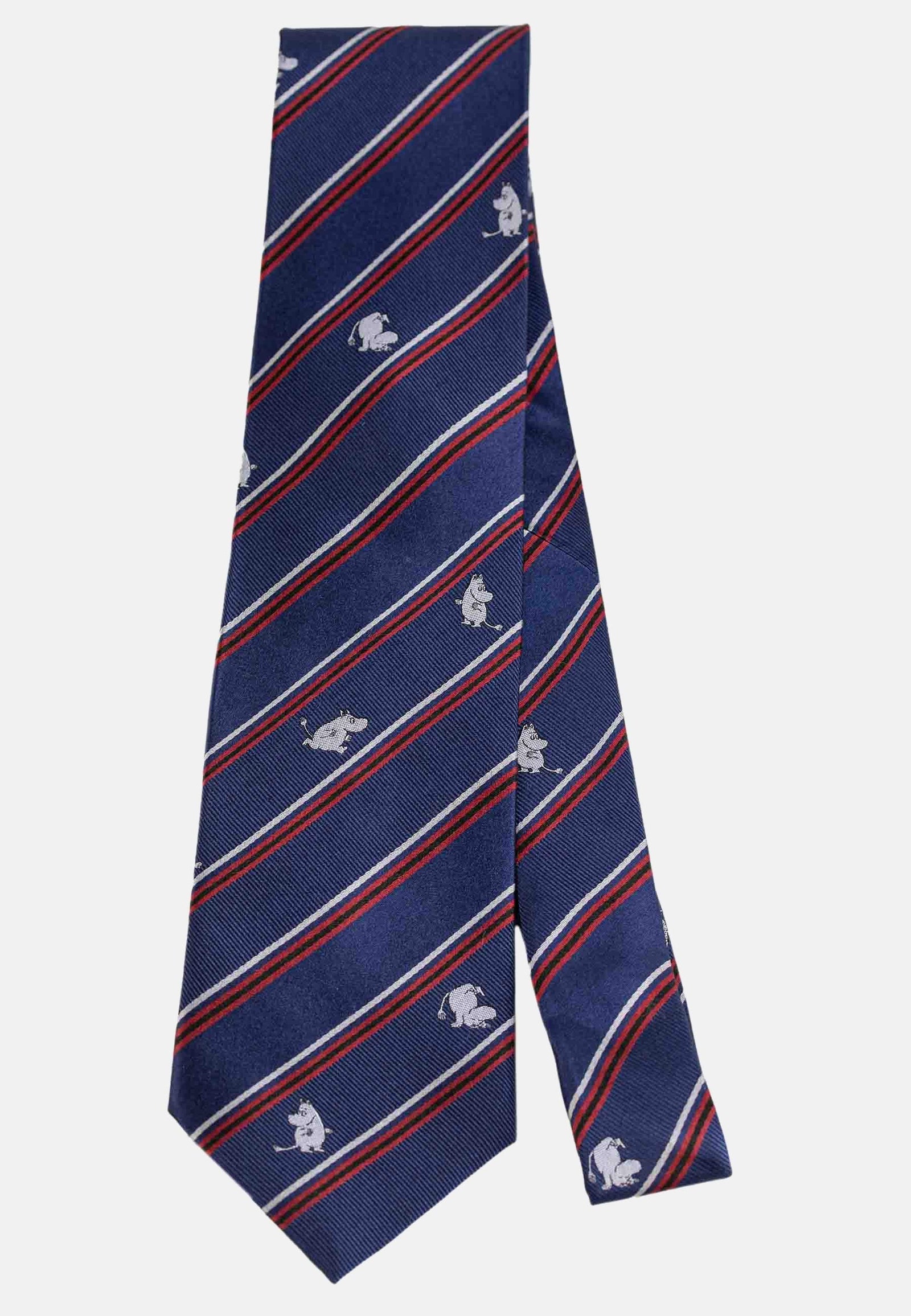 Moomin adventure woven silk tie | Lasessor La
